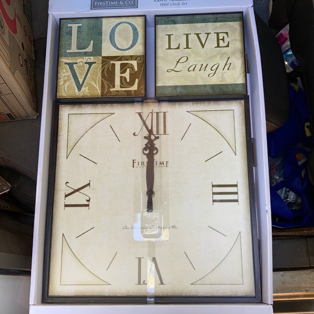 Love Gallery Wall Clock Set